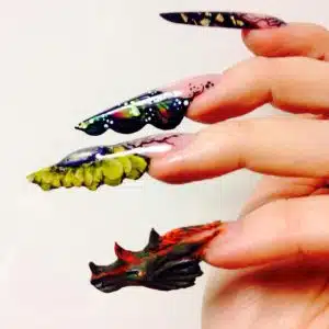 Fysisk Tema Kursus: Extreme Nail Shape Butterfly / Flower.